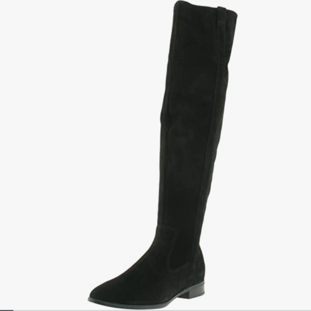 Clarks County Fest Knee-high Boots in Black Suede
